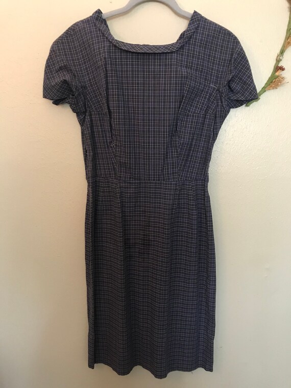 Scottish Cotton Labeled Vintage Two Piece Dress an