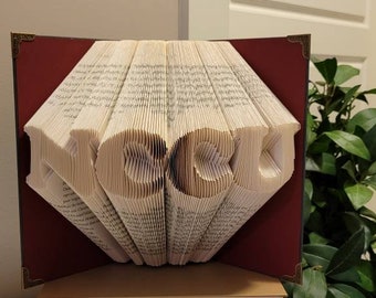 NCCU  Folded 3d Book,  College  Football  Fan  Gift, Sports  Art, HBCU, Christmas