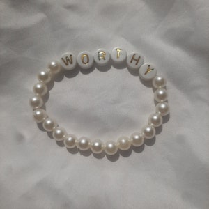 Pulseira Mensagem Perolada