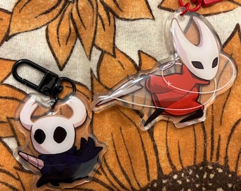 Silksong Hollow Knight Acrylic charm Hornet & Hollow l Keychain