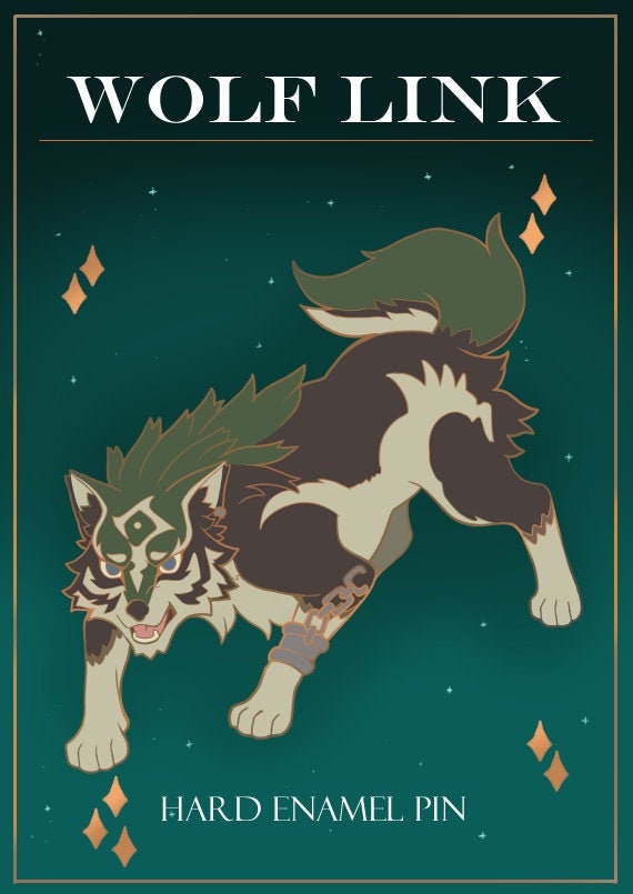 Wolf Link (TLOZ) Hard Enamel pin