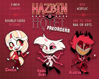 Hazbin Hotel l Charmes acryliques l set 1