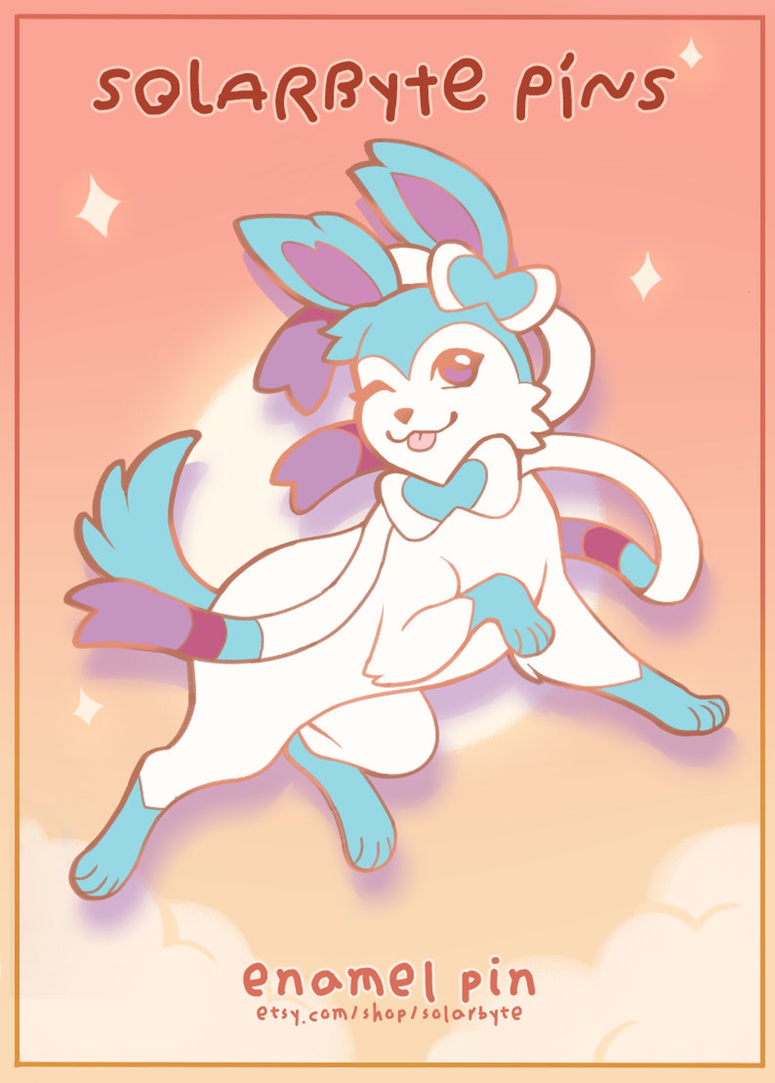 Sylveon & Shiny Sylveon Enamel Pin - Etsy