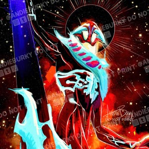 5x7&quot; HOLOGRAPHIC Arcane Machine Herald Viktor Print | League of Legends