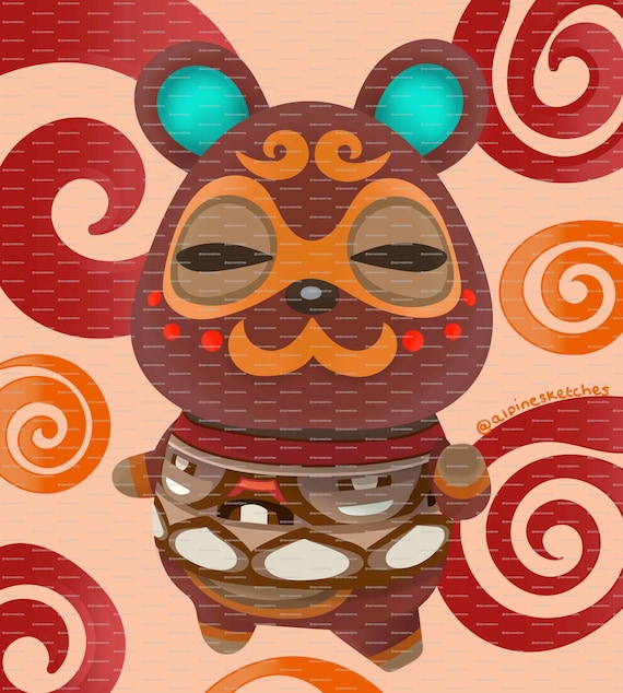 Clay Animal Crossing Art Print DIGITAL DOWNLOAD Etsy