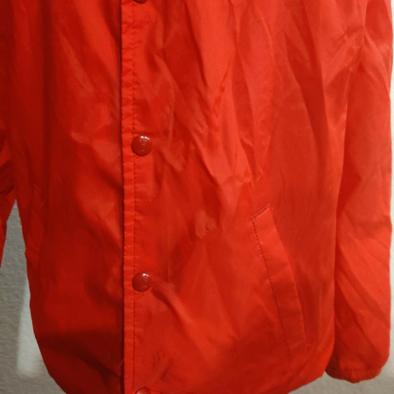 Vtg Mens Sir Jac Coaches Jacket Windbreaker Red 70s 80s United - Etsy