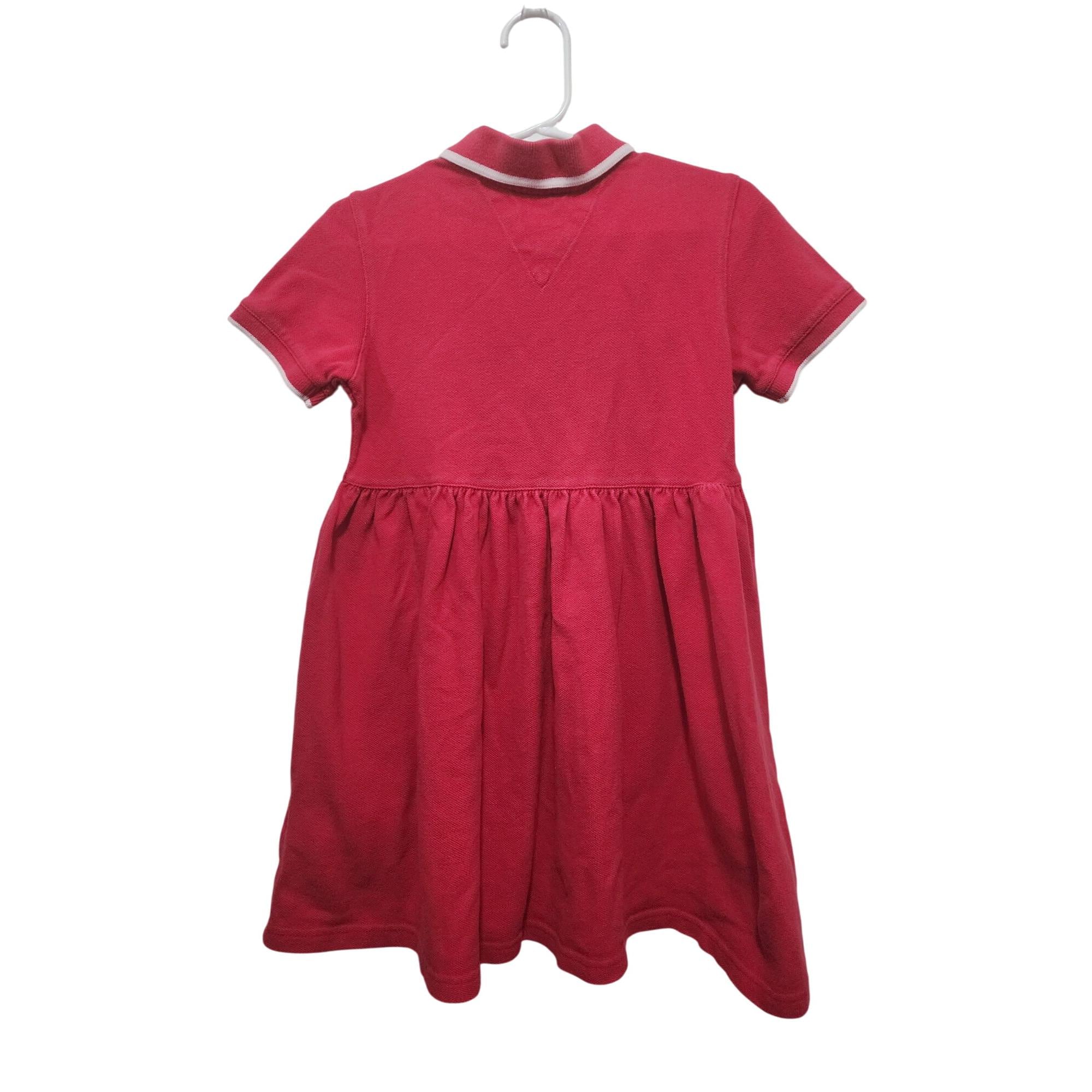 90s tommy hilfiger dress Vtg Girls Polo Sz 5 Red Short Sleeve 100% Cotton Color:dusty blue contemporary way to bring New Wedding Gowns 90s Square Neck Dress