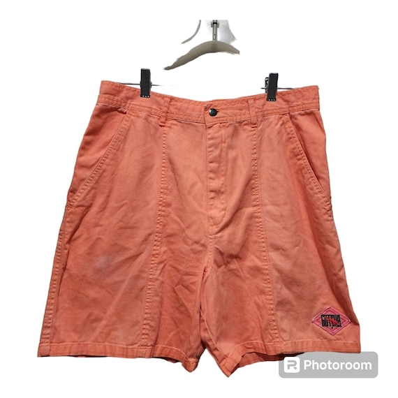 Vintage Gotcha Mens Shorts 32 Neon Orange 90s Surf Skate Cotton Streetwear Etsy Canada