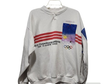 Special vintage sweat ボロ RARE Vintage Adidas Olympic Games Crewneck Sweatshirt