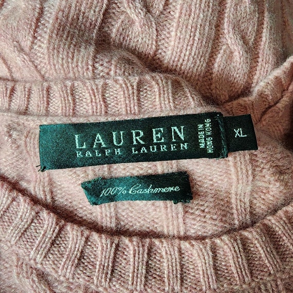 Vtg Lauren Ralph Lauren Womans Cashmere Sweater X… - image 6