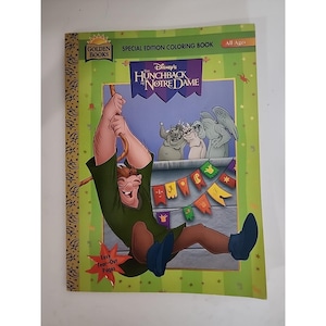 The Hunchback of Notre Dame Coloring Book Disney Vintage 1996 Golden Unused
