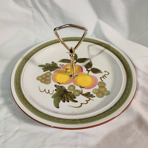 Stangl Tid Bit Tray Serving Dish Apple Delight 10 inch