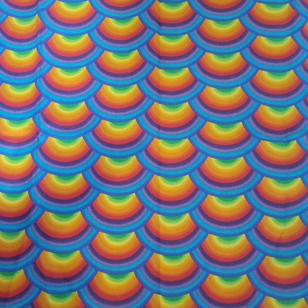 Jelly Bean Junction Rainbow Fabric Scales 1/2 Yard Quilt of Etsy