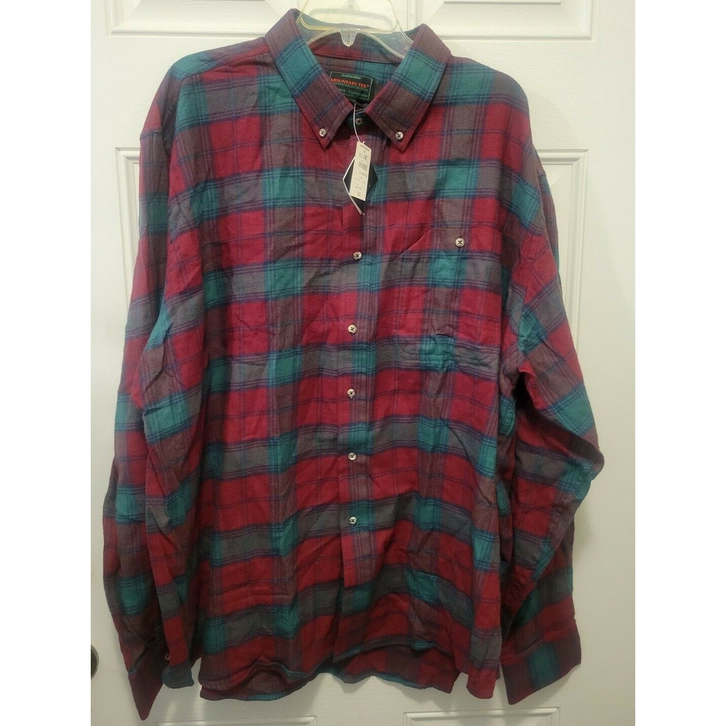 VTG Mountain Tek Mens Flannel Shirt XXL 