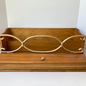 Vintage The Bombay Company Wooden Desk Organizer