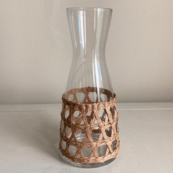 Wicker Pitcher Etsy