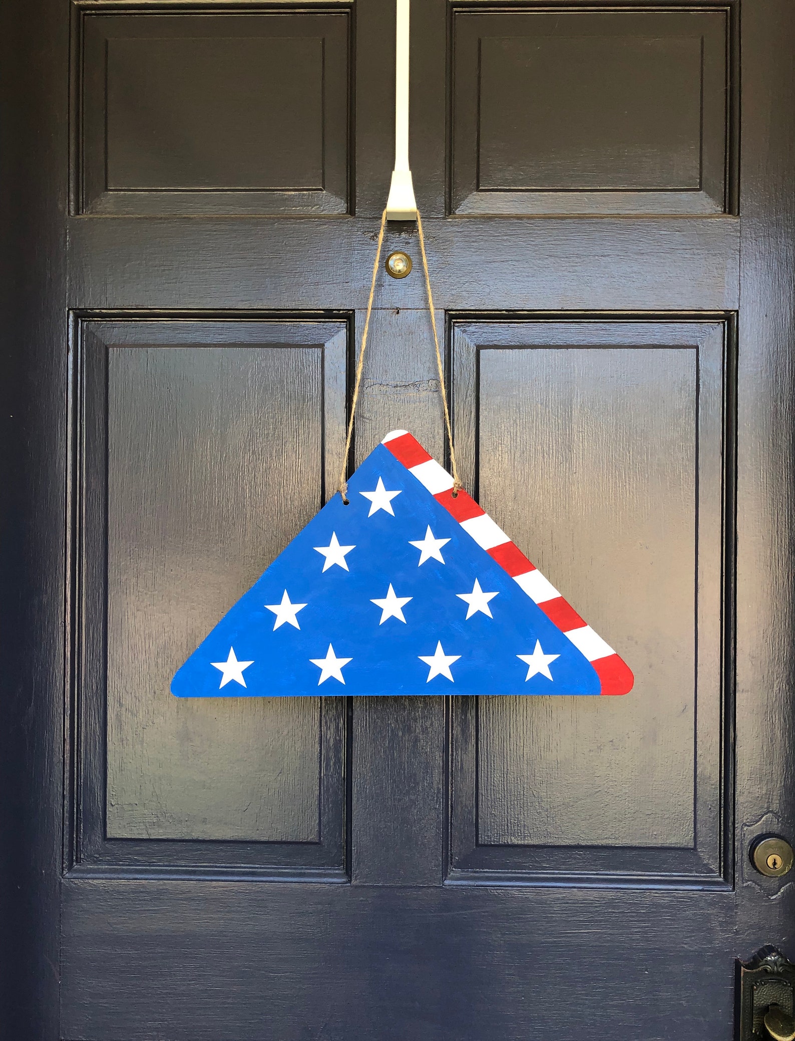 Folded American Flag Door Hanger Etsy 日本