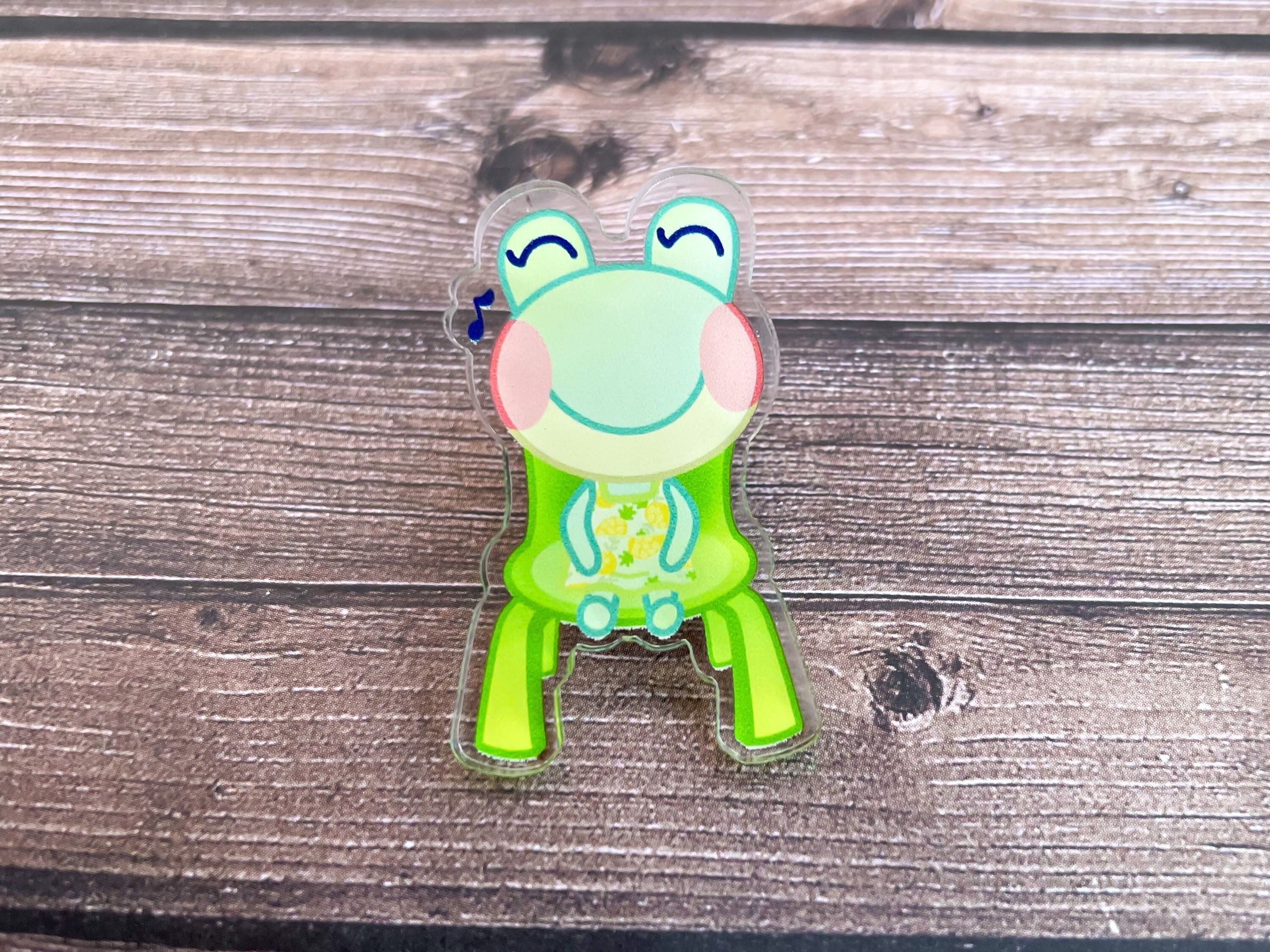 Froggy chair Kermit acrylic pin Froggy chair Kermit acrylic pin