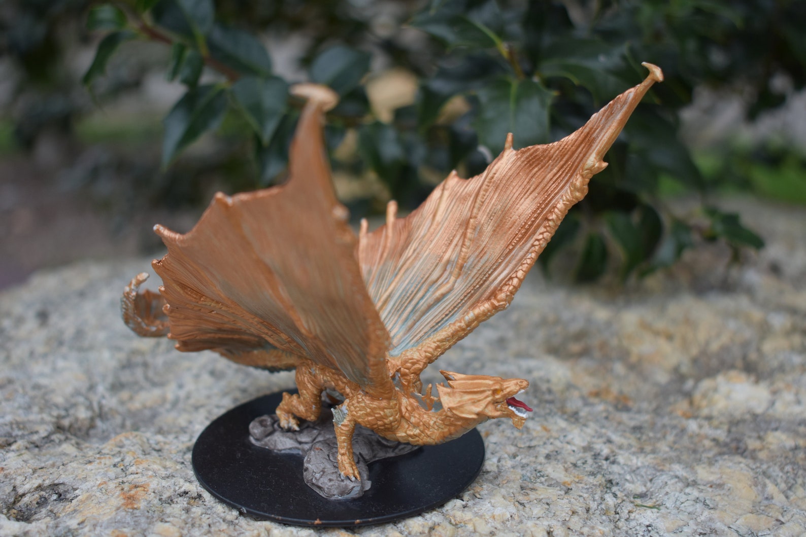 D&D / Pathfinder Young Copper Dragon Miniature Etsy