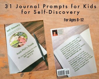 Journal Prompts for Kids, Self Discovery Journal, Writing Notebook for Kids, Gift for Children