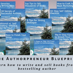 Writer's eBooks, The Ultimate Authorpreneur Blueprint, Gift for Authors, Writing Business, Book Marketing, Self Publish, Editing Checklist