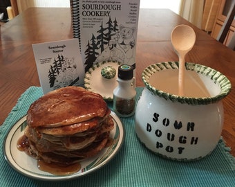Alaska Sourdough Starter Kit, Sourdough Crock, Baker Gift, Sourdough Cookbook, Recipe Book, Christmas Gift
