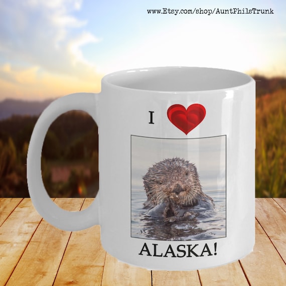 Alaska Sea Otter Coffee Mug | Orca Coated Ceramic
