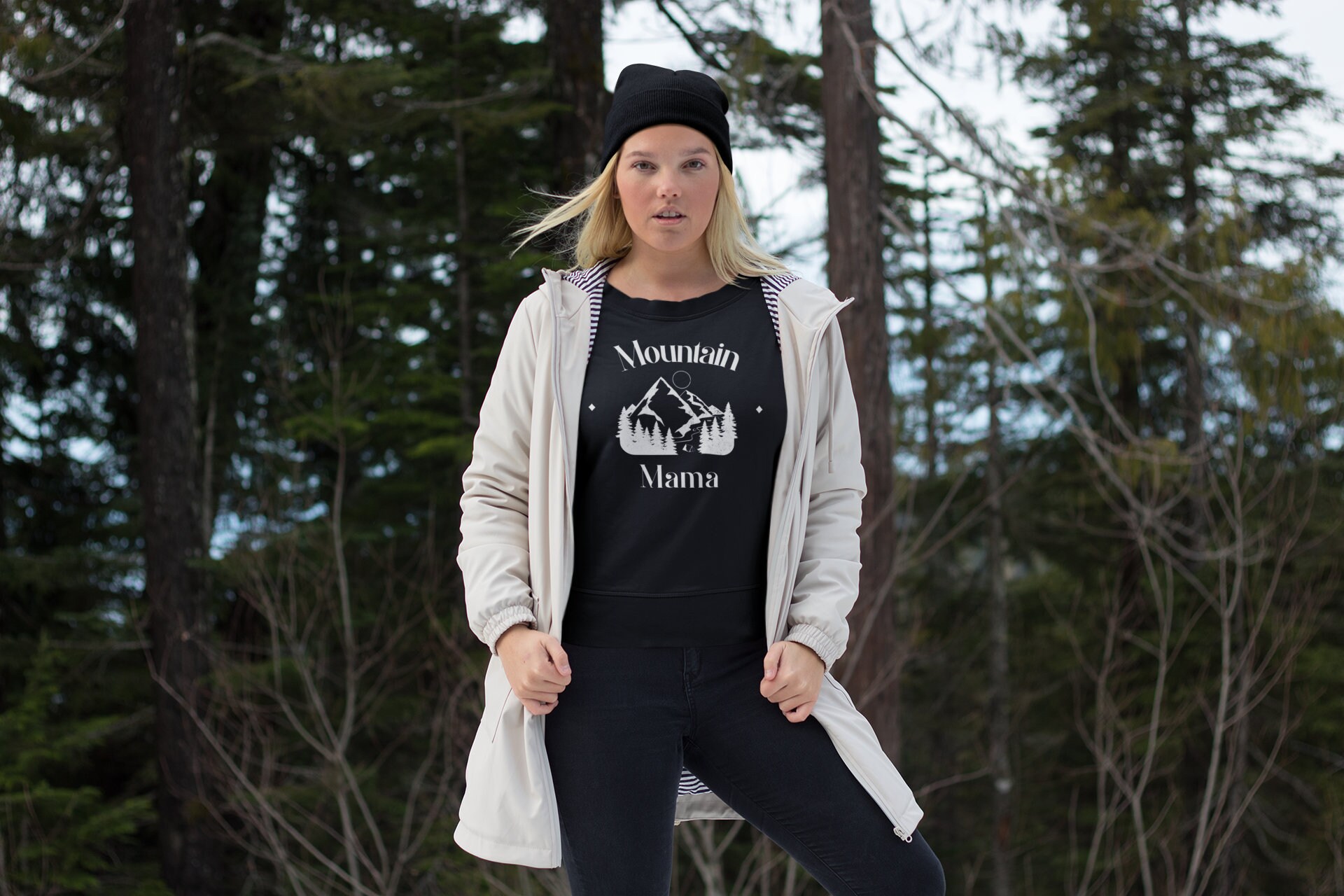 Mountain Mama Sweatshirt Mountain Shirt Women's Mountain | Etsy
