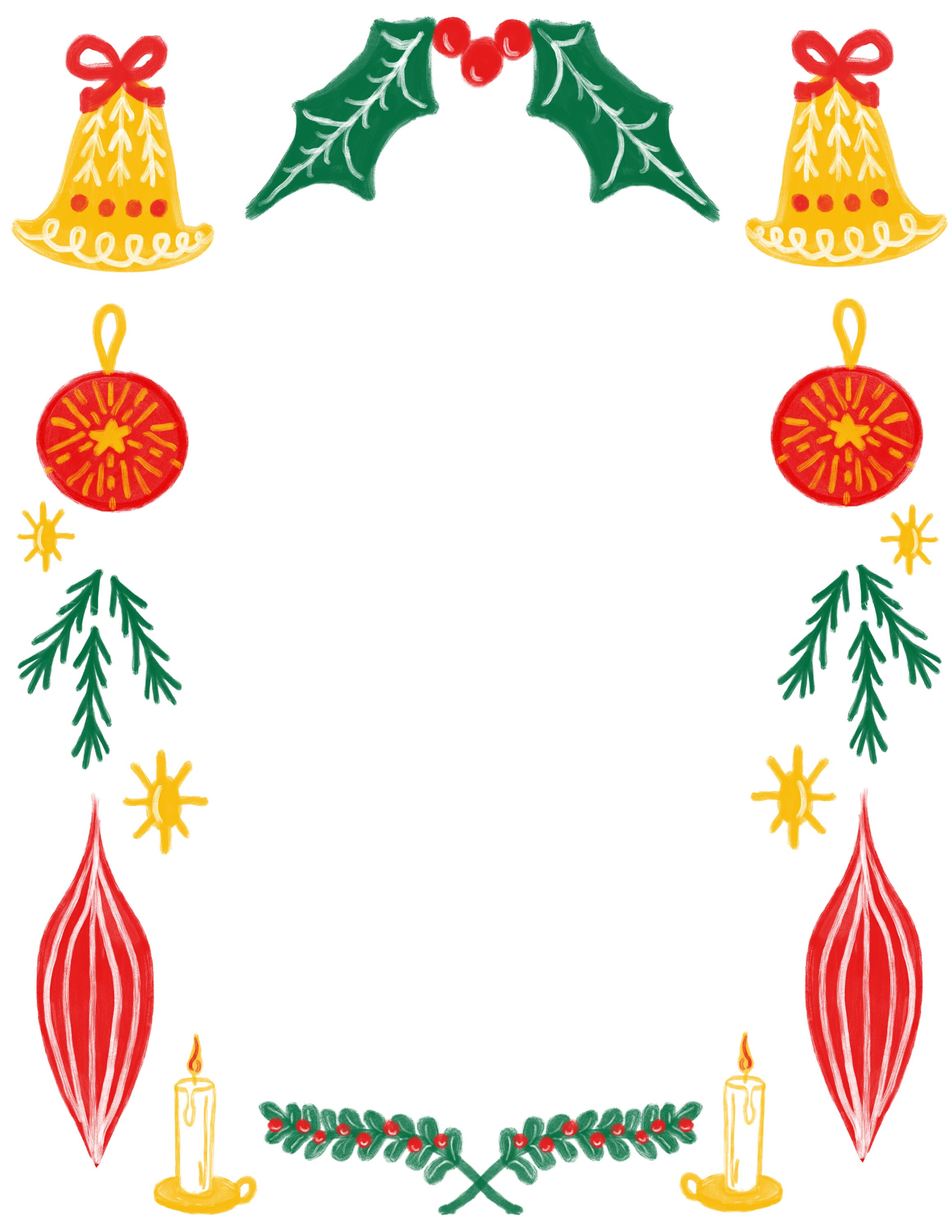 Printable Christmas Stationery Paper Set - Etsy UK