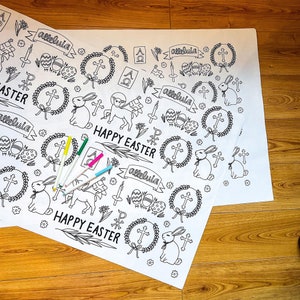 Easter Coloring Poster / Christian / Catholic Easter Activities