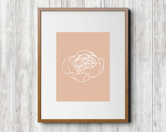 Peony Wall Art Print (digital download)