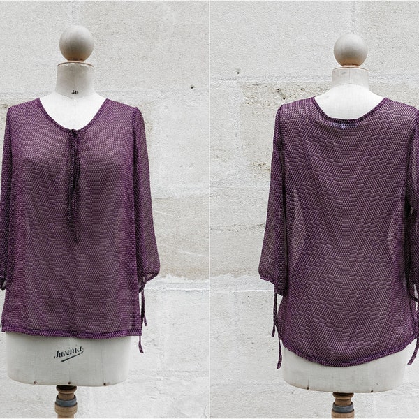 Blouse fluide rouge bordeaux (EU 40)