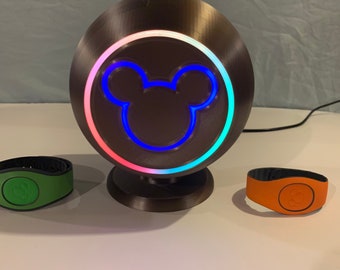 Magic Band Scanner Touchpoint Lamp with LEDs and Sound Effects Inspired by Disney World Parks