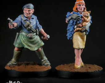 Woodrow and Marlene Roberts - 28mm Miniatures