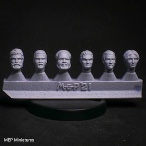 Dune Hawks Command Squad Heads (28mm)