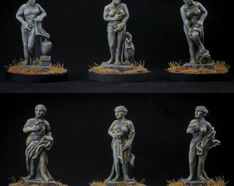 28mm Scenery - Classical Lady Statues
