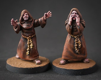 Monks React - 28mm Resin Miniatures