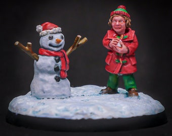 28mm Snowman Scene