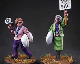 Georgia and Willie - 28mm Resin Miniatures