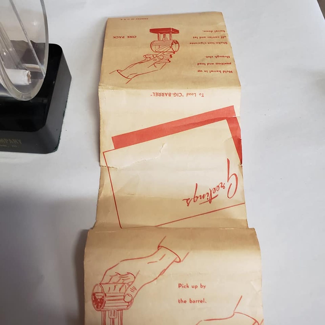 Vintage Cigarette Barrel Dispenser Etsy