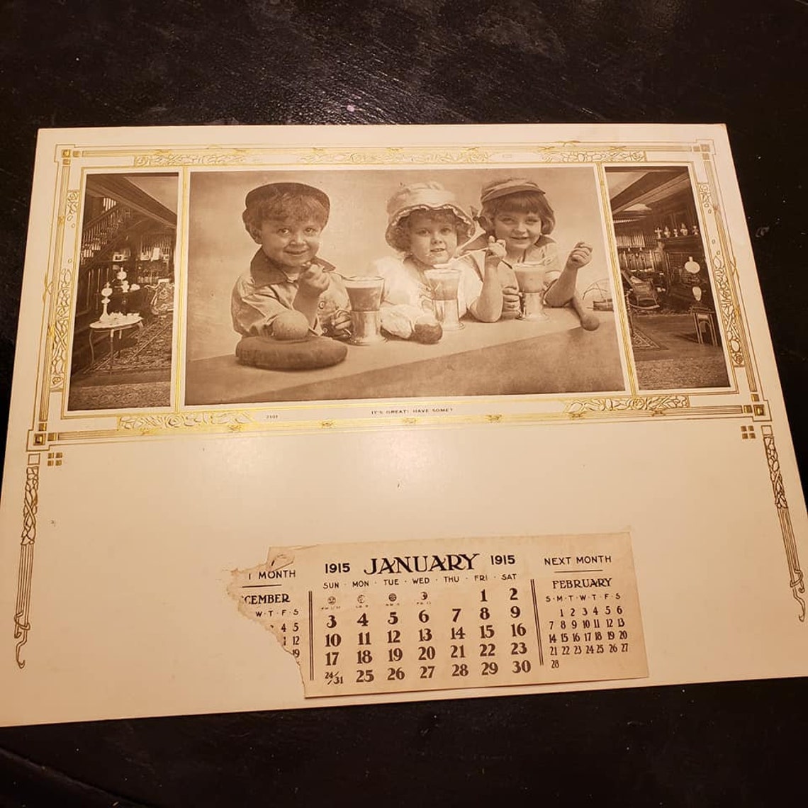 1915 Salesman sample calendar It's Great To Have Etsy