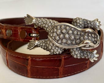Vintage B. Kieselstein Cord Toad Frog Silver Belt Buckle - Etsy display picture 2