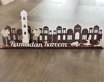 Ramadan Kareem Wooden Tabletop Decor