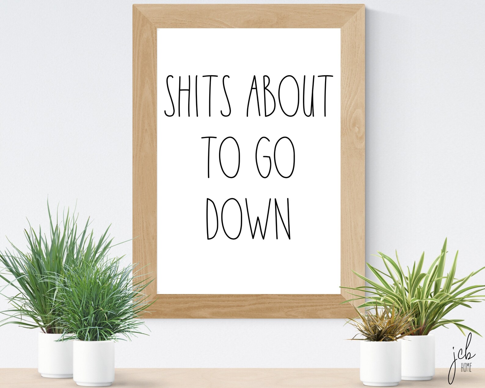 Shits About To Go Down Bathroom Print Instant Download | Etsy