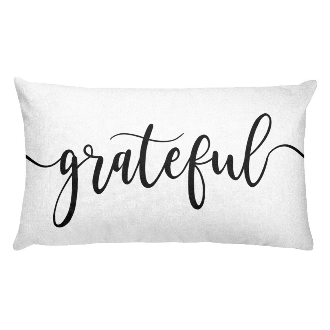 Grateful Pillow Home Decor Lumbar Pillow Farmhouse Decor Etsy