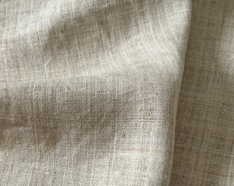 Light Natural unbleached hemp fabric natural dyed organic handloomed fabric by the meter for upholstery, cushions and home decoration