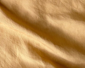 Pure linen Ginger (84) fabric by the meter for sewing and dress-making medium-weight light-weight fabric