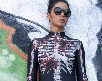 Skeleton Bodysuit - Etsy