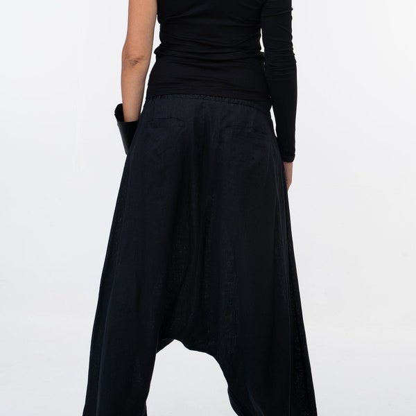 Pantaloni harem da donna, pantaloni hippie, abbigliamento