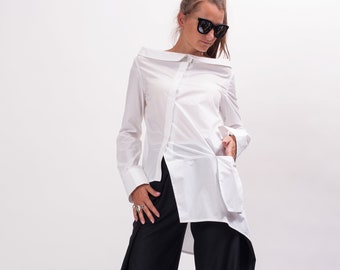 Dressy White Blouses - Etsy UK